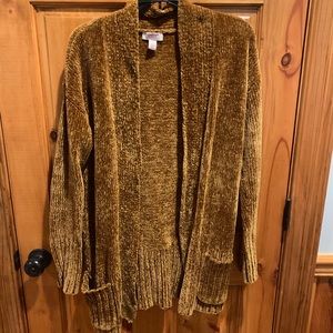 Cozy Gold Oversized Arizona Cardigan